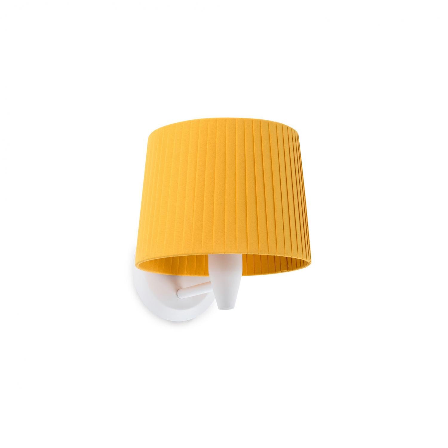 Levně SAMBA bílá/skládaná žlutá nástěnná lampa - FARO