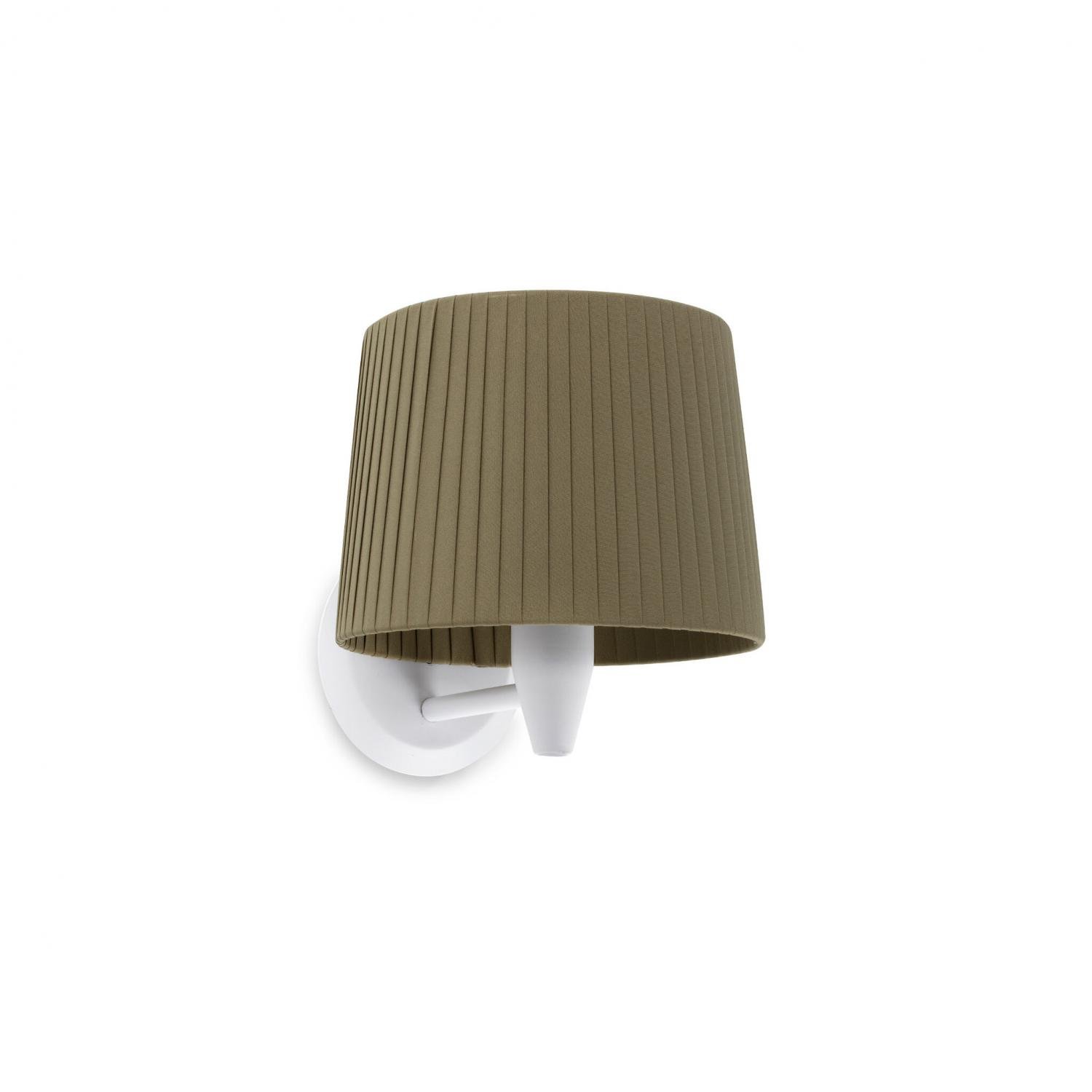Levně SAMBA bílá/skládaná zelená nástěnná lampa - FARO