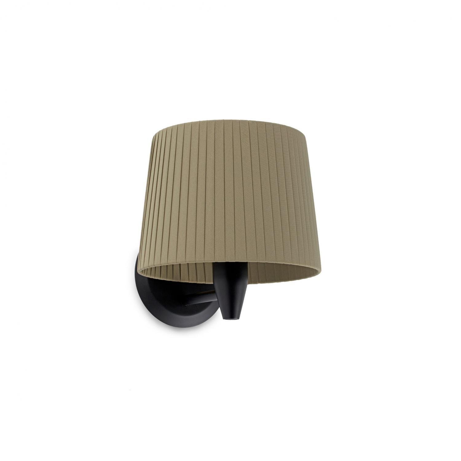 Levně SAMBA černá/skládaná zelená nástěnná lampa - FARO