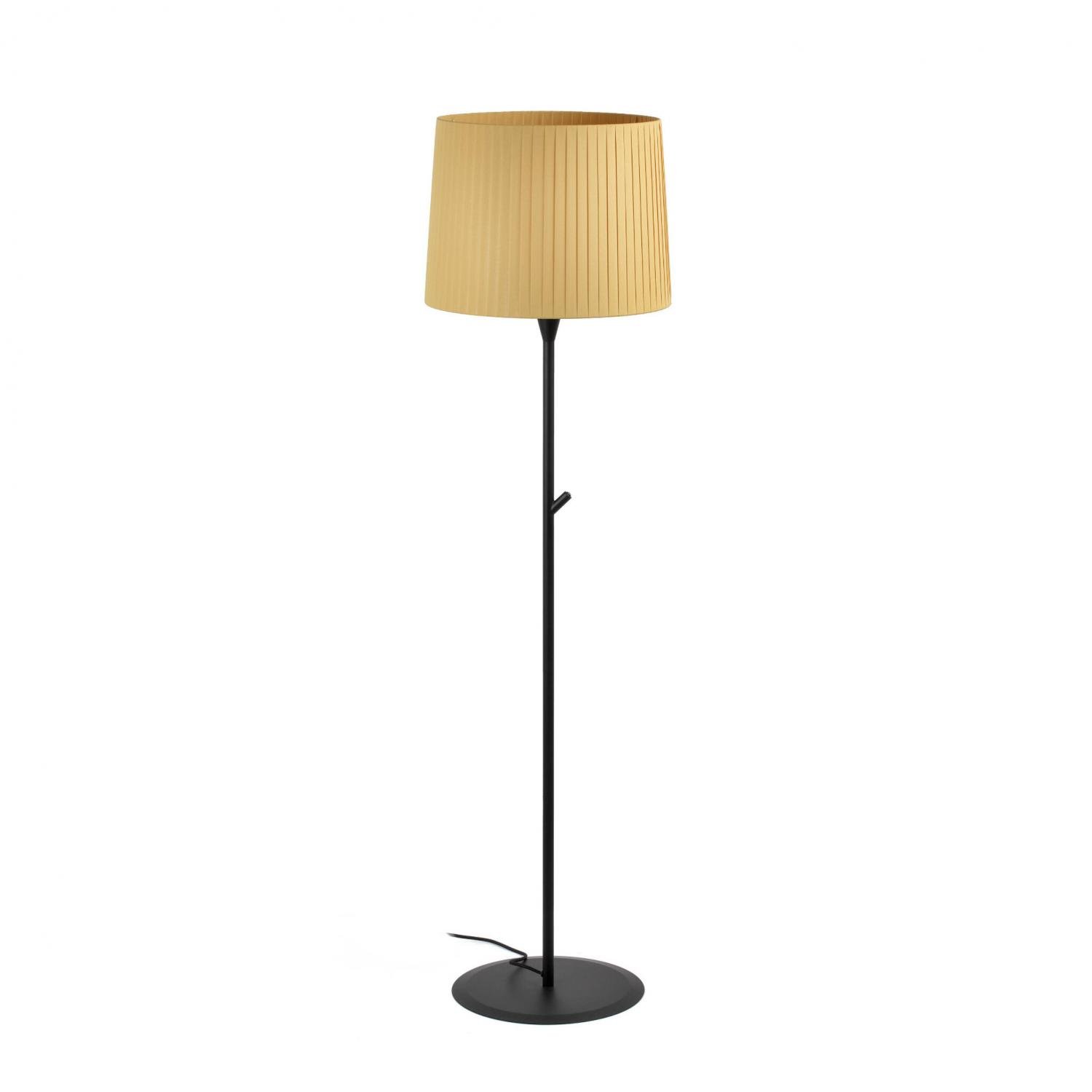 Levně SAMBA černá/skládaná žlutá stojací lampa - FARO