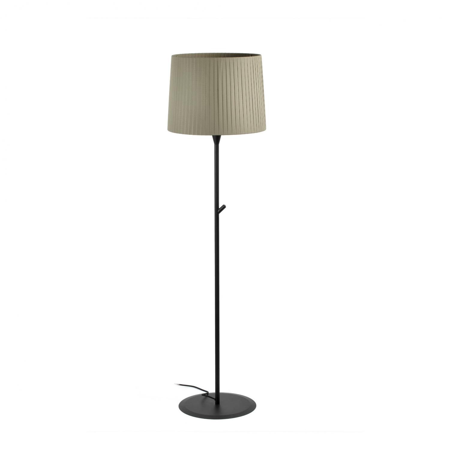 Levně SAMBA černá/skládaná zelená stojací lampa - FARO