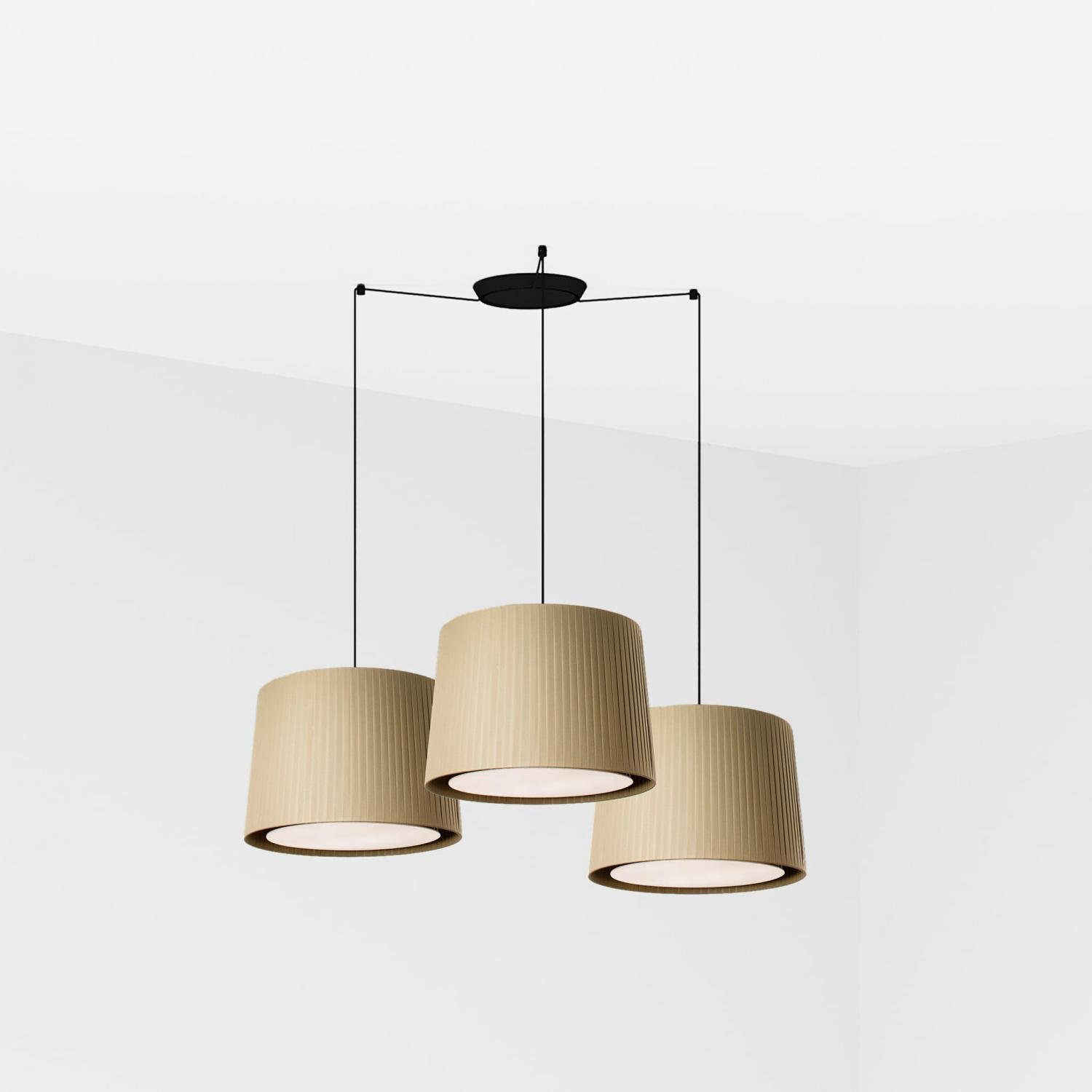 SAMBA závěsné svítidlo, černá/zelená, 3L - FARO