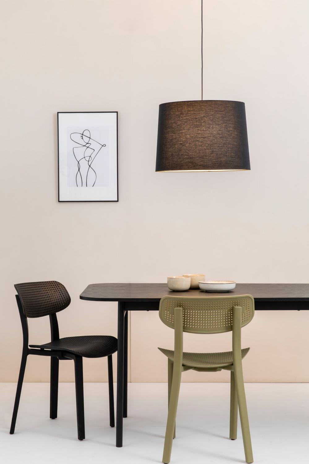 CONGA závěsné svítidlo, černá - FARO