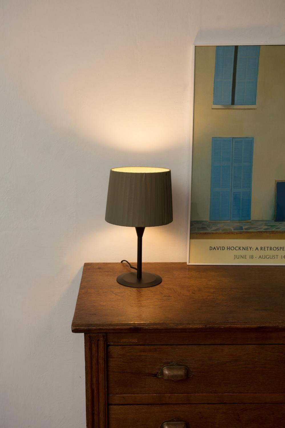 Levně SAMBA černá/skládaná zelená mini stolní lampa - FARO