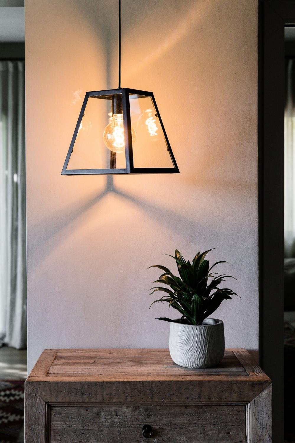 ROSE závěsné svítidlo, černá - FARO