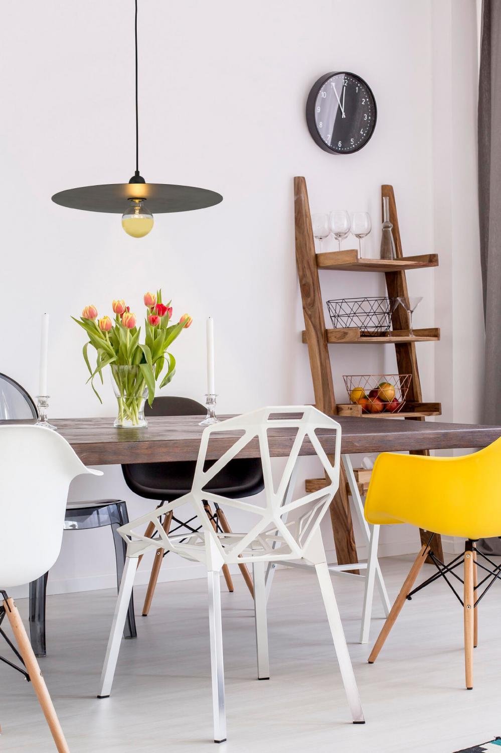 PLAT závěsná lampa, černá - FARO