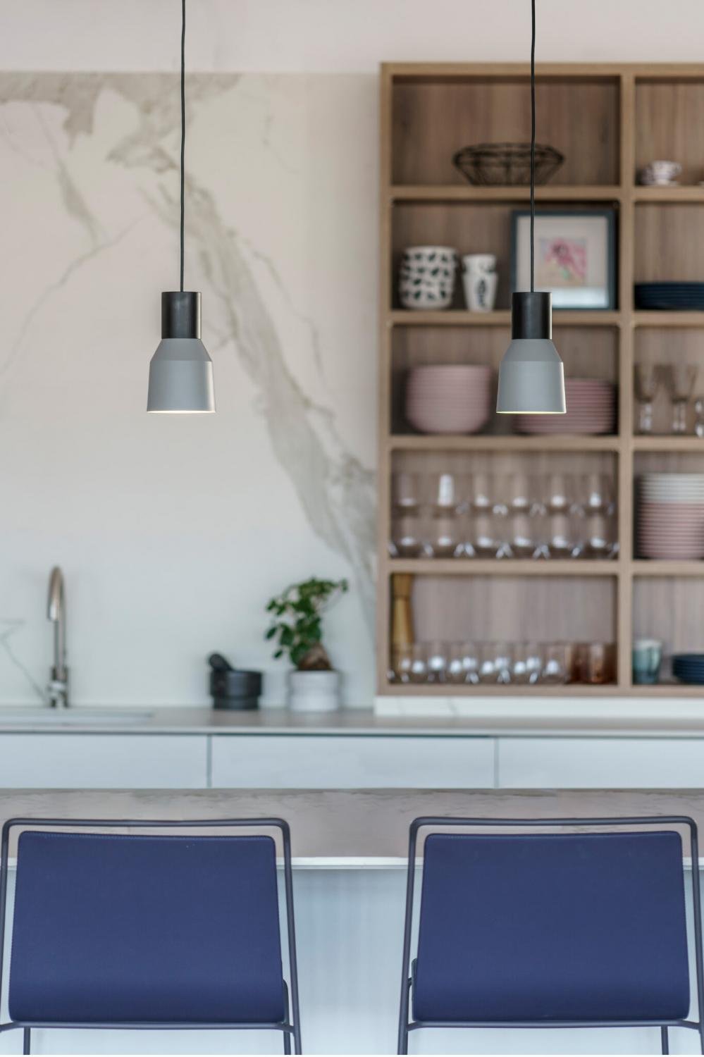 KOMBO 120 závěsné svítidlo, šedá, 1L - FARO