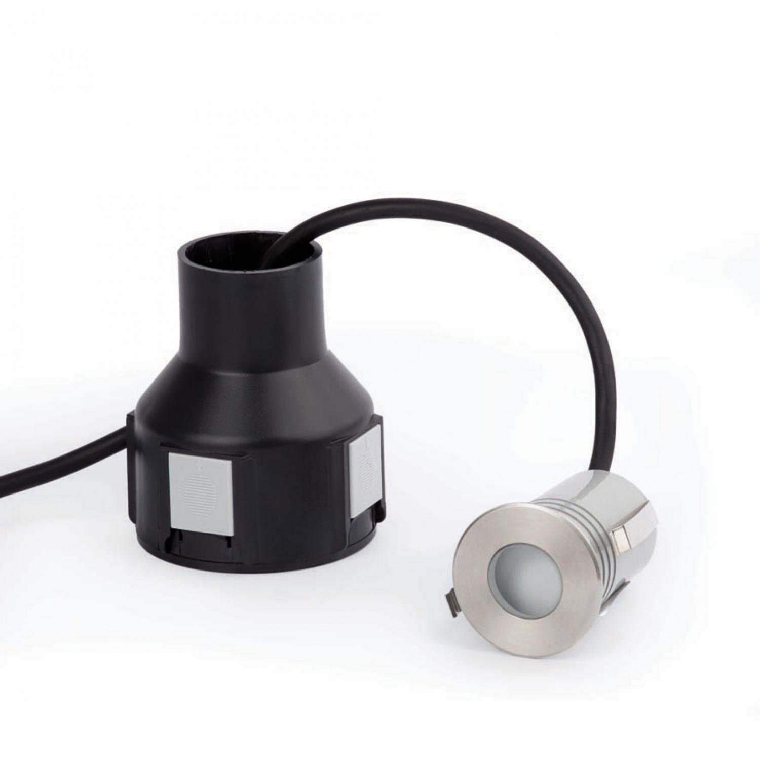 Levně CROSBY 24V LED zapuštěné svítidlo do zdi, šedá, teplá bílá - FARO