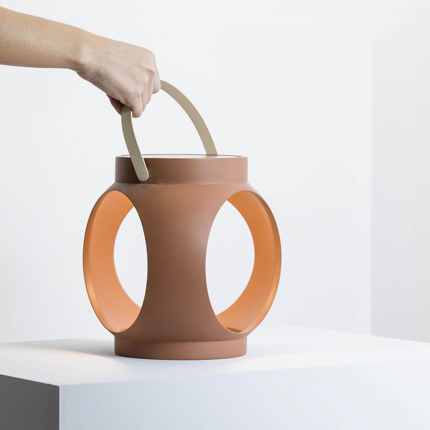 Levně CANDELA přenosná nabíjecí lampa, terakota - FARO