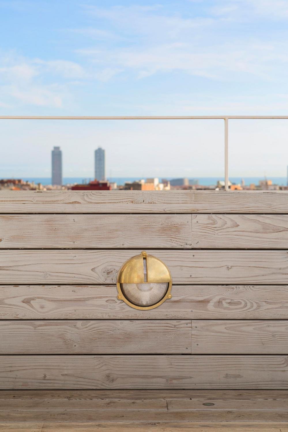 TIMON mosazná nástěnná lampa - FARO