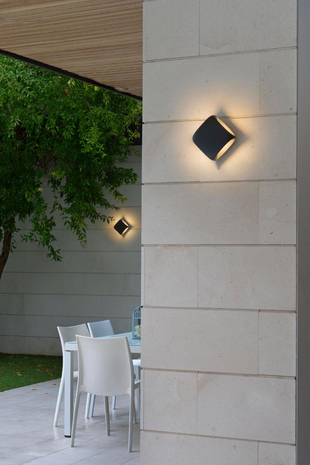 BU-OH nástěnná lampa, tmavě šedá - FARO