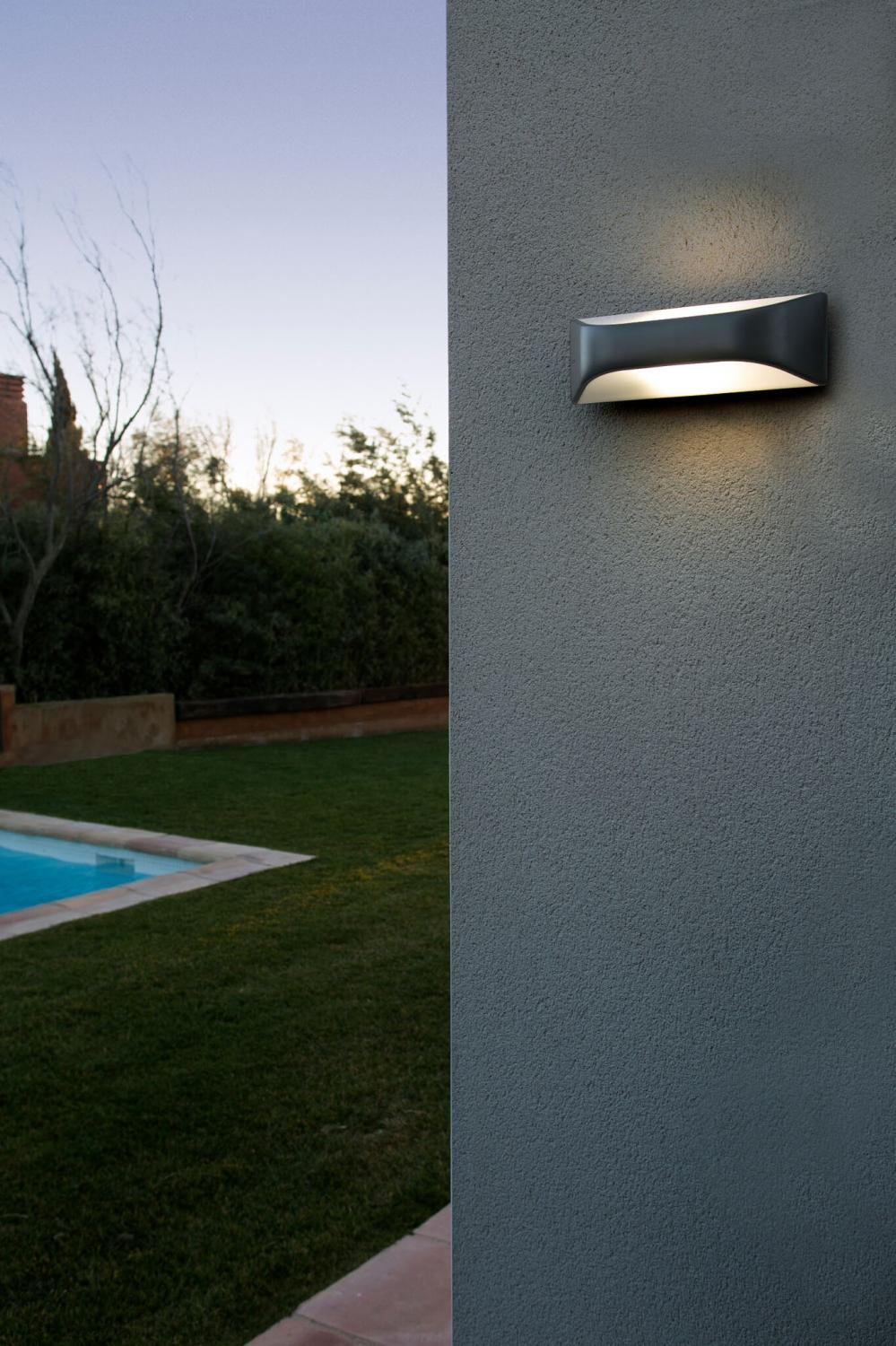 VIEW nástěnná lampa, tmavě šedá - FARO