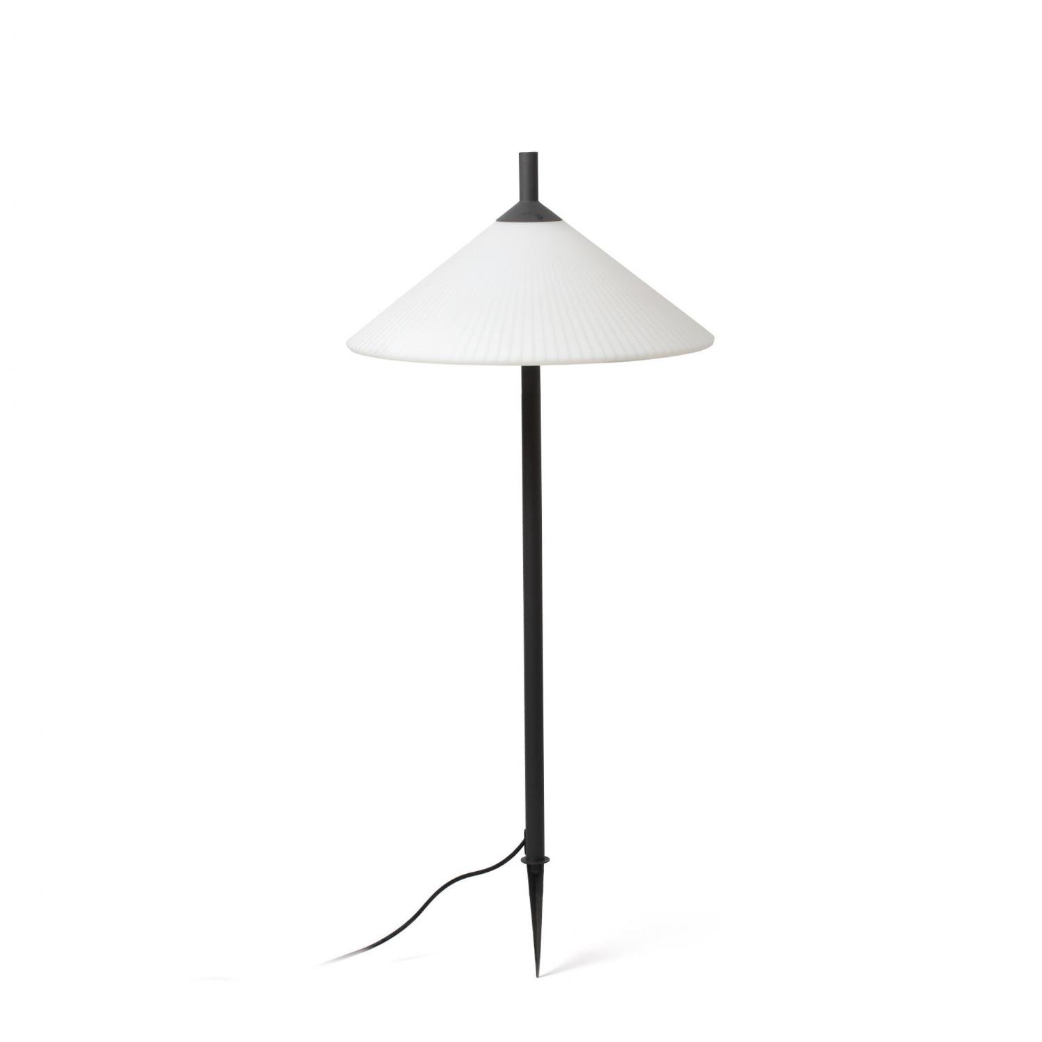 SAIGON šedá/bílá lampa se zápichem 1M R55 - FARO