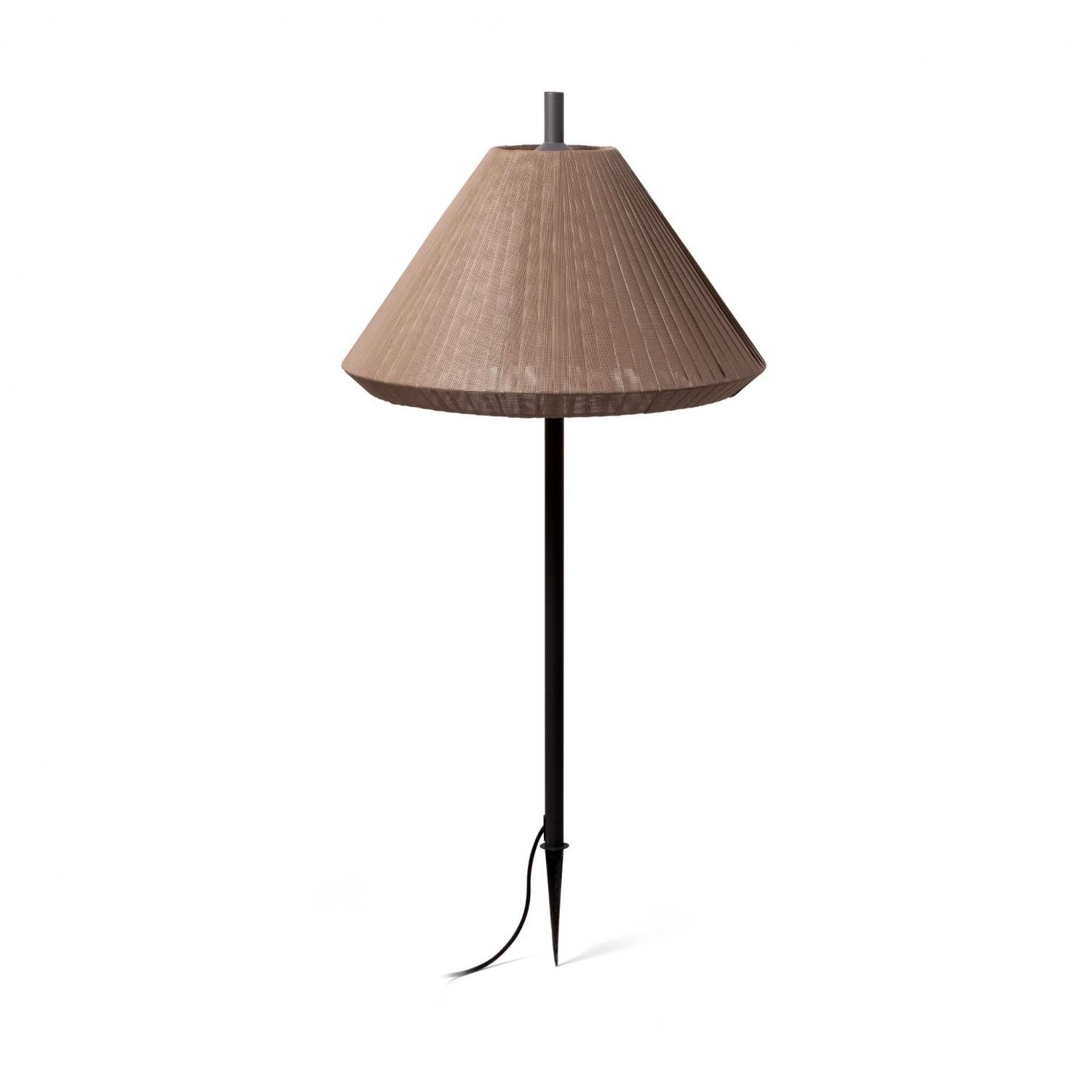 Levně SAIGON šedá/hnědá lampa se zápichem 1M T70 - FARO