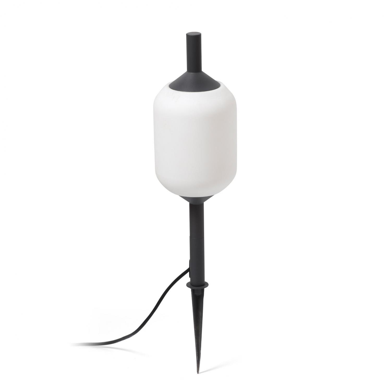 Levně SAIGON šedá/bílá lampa se zápichem 0,1M R17 - FARO