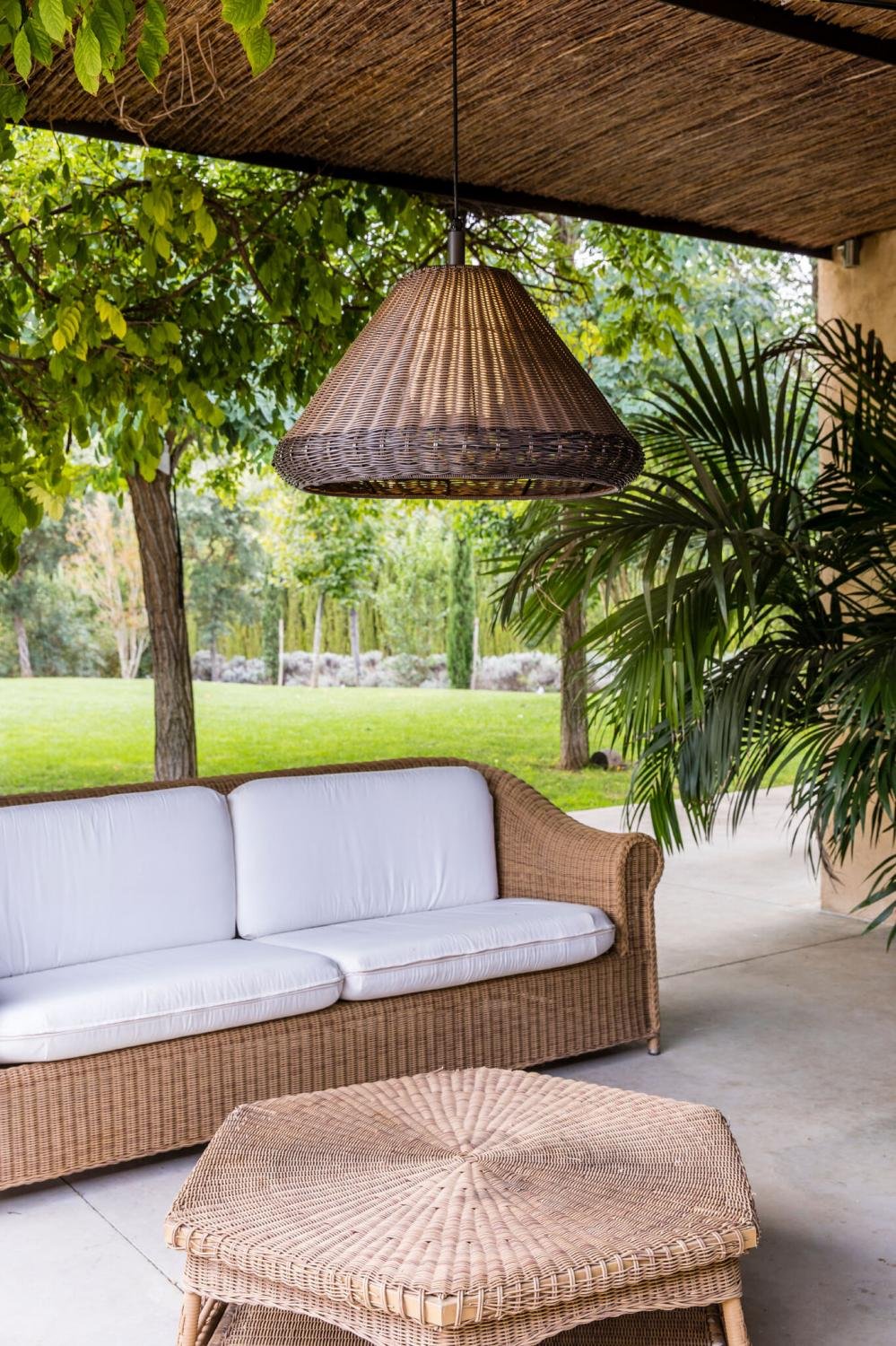 SAIGON šedá/hnědá, závěsné svítidlo W70 - FARO