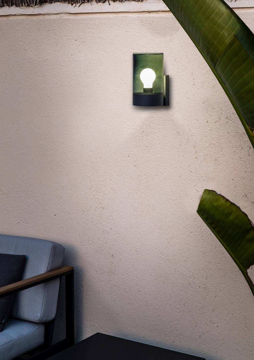 Levně KILA nástěnná lampa, tmavě šedá, kouřová - FARO