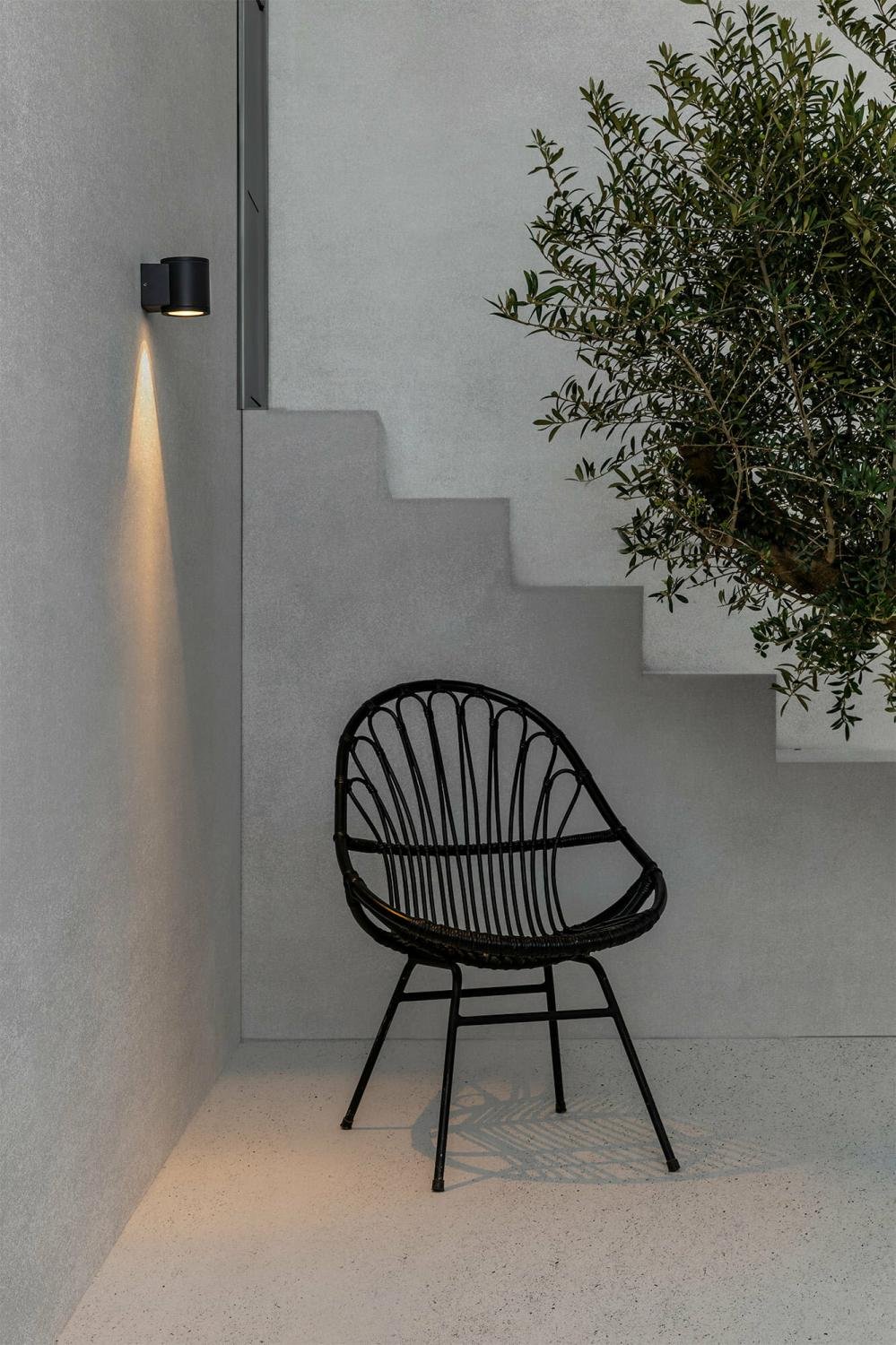 TOND 1L nástěnné svítidlo, tmavá šedá 2700K - FARO