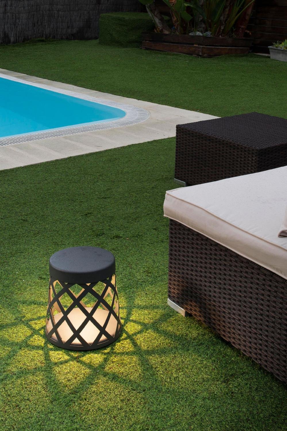 SHADOW LED sloupková lampa, tmavě šedá - FARO