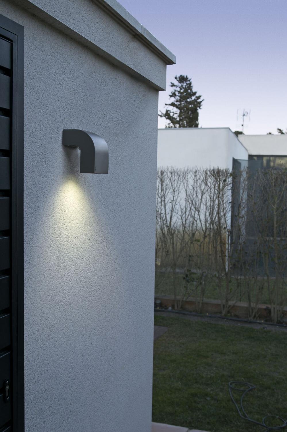 Levně Klamp nástěnná lampa, tmavě šedá, 1L 130mm - FARO