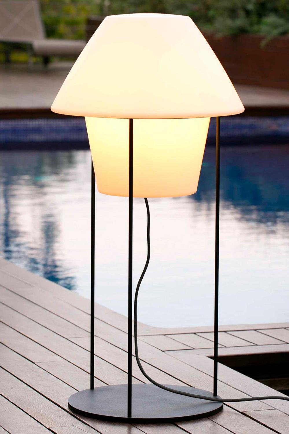 VERSUS-E bílá stolní lampa - FARO