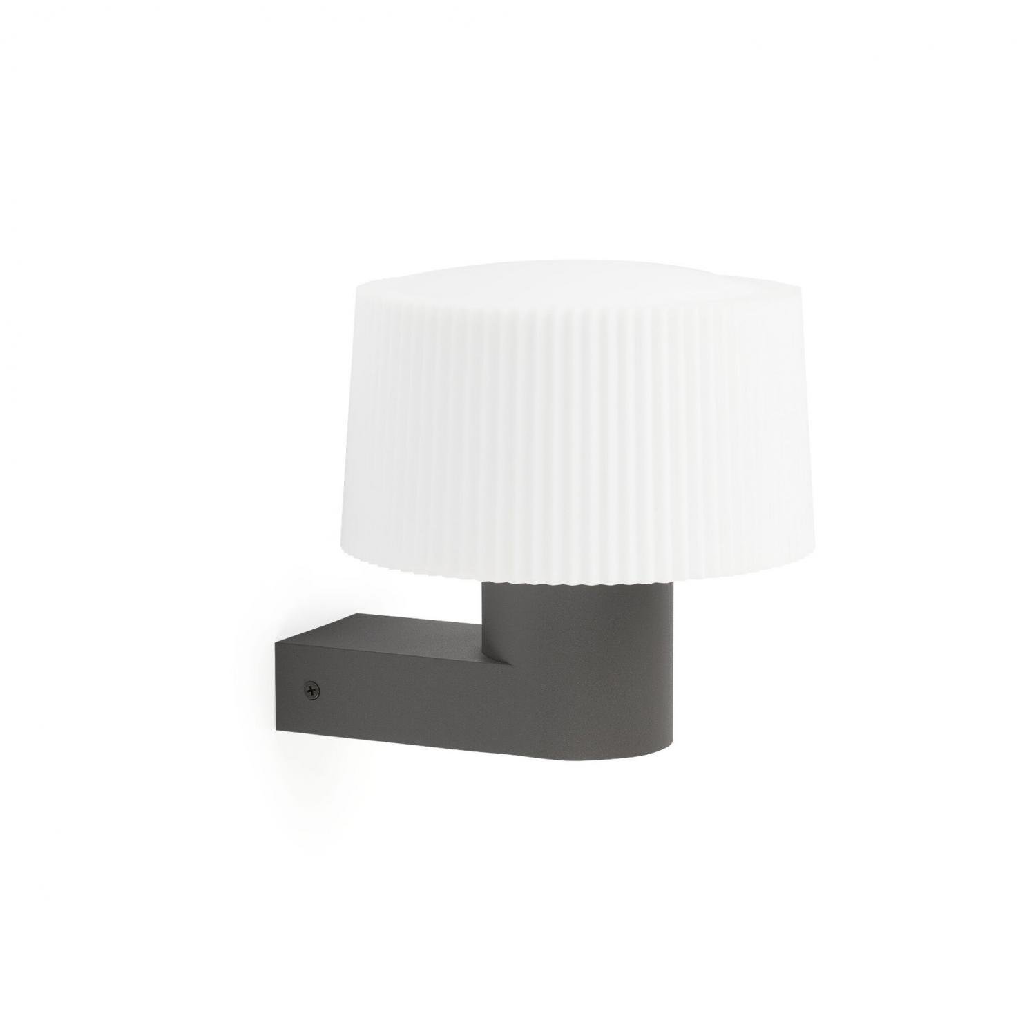 MUFFIN nástěnná lampa, tmavě šedá - FARO