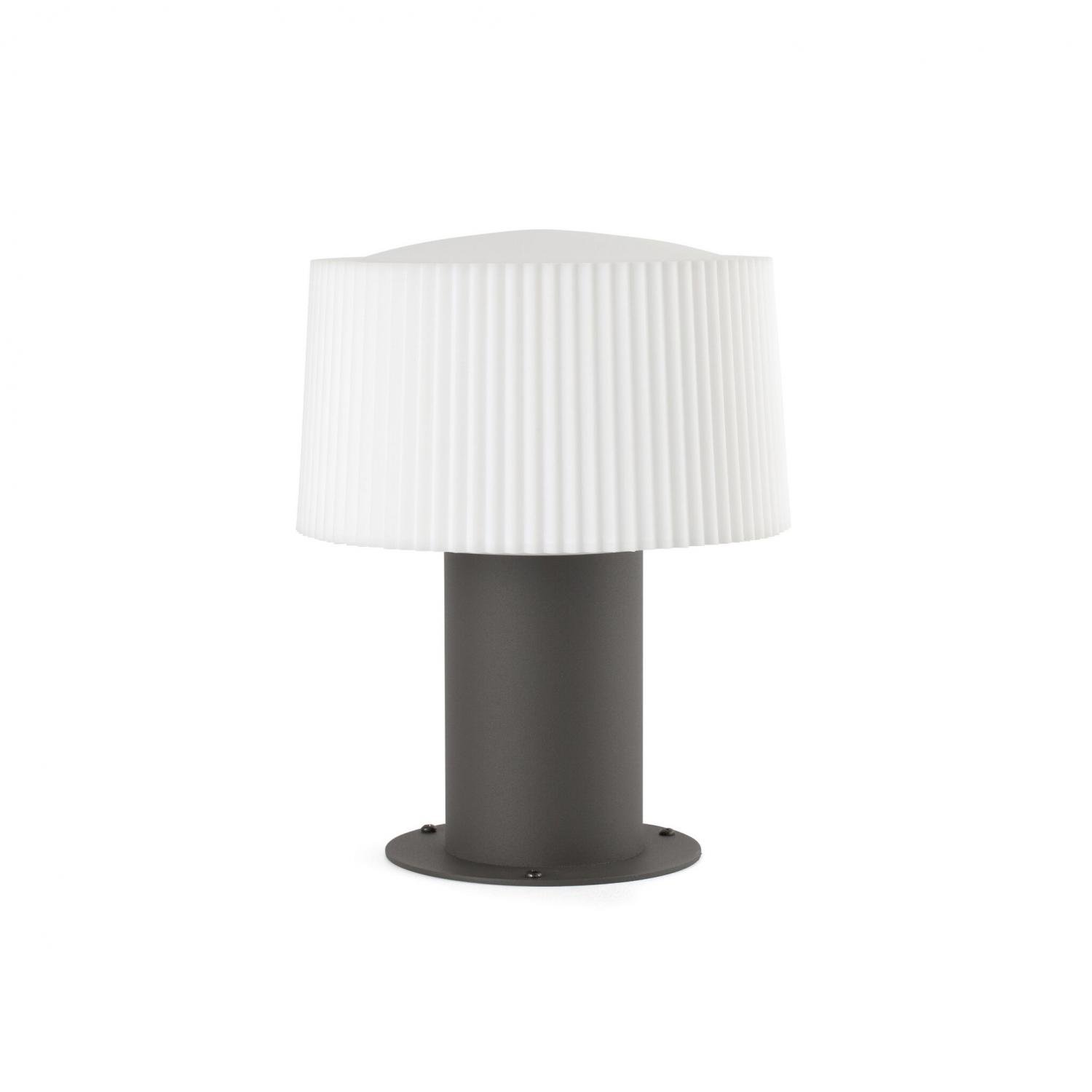 Levně MUFFIN sloupková lampa, tmavě šedá, H300 - FARO