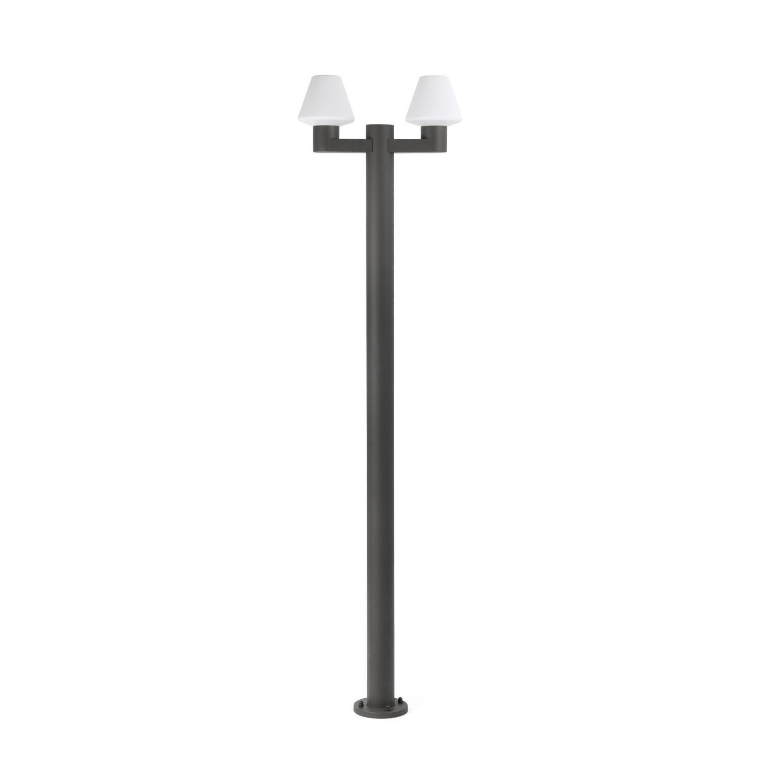 Levně MISTU sloupková lampa, tmavě šedá, 2XE27 - FARO