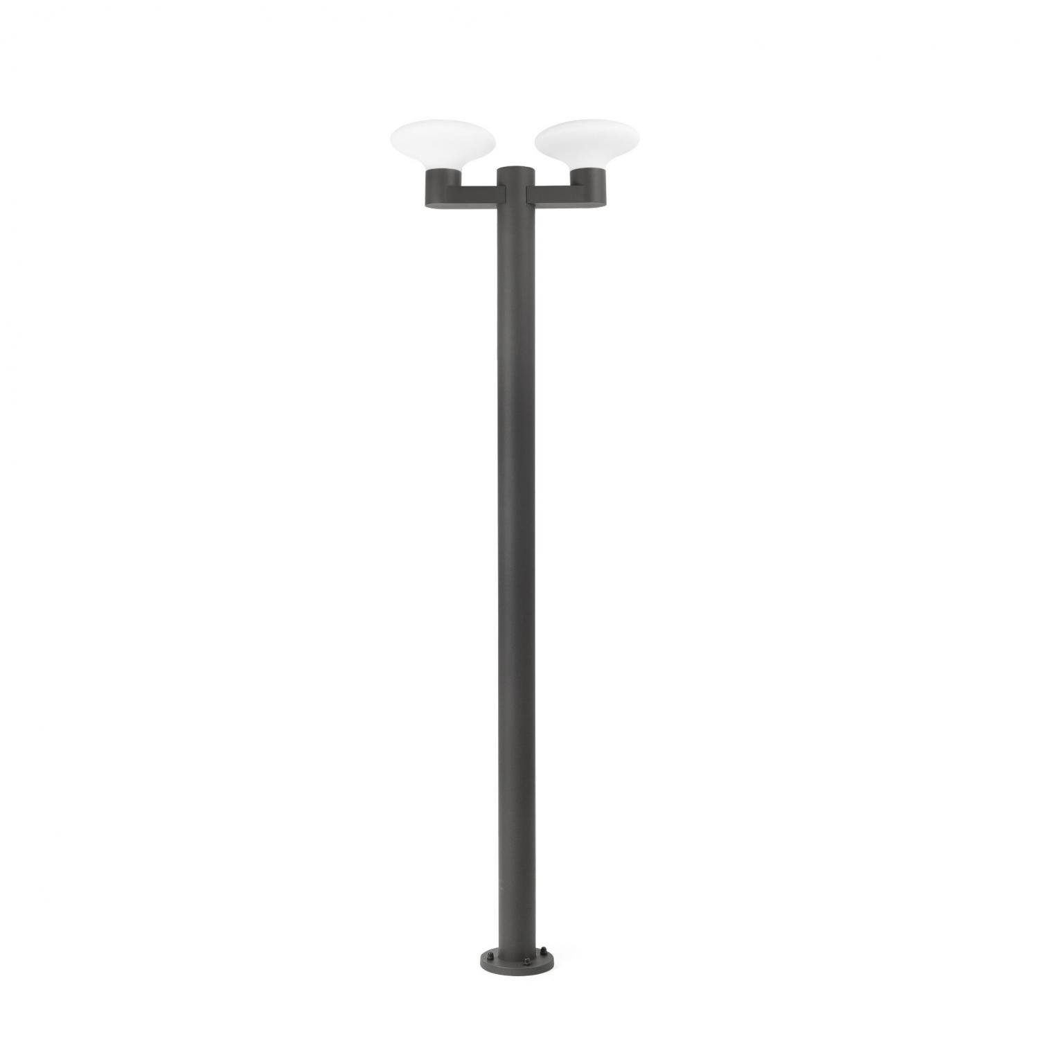 Levně BLUB'S sloupková lampa, tmavě šedá, 2XE27 - FARO