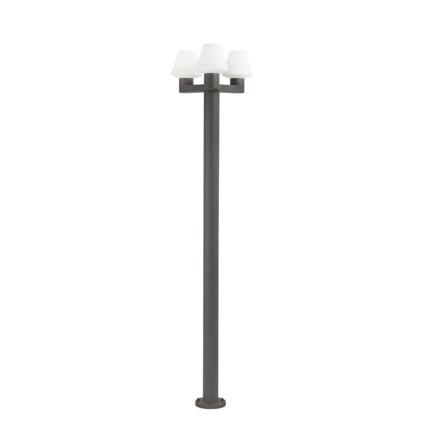 Levně MISTU sloupková lampa, tmavě šedá, 3XE27 - FARO