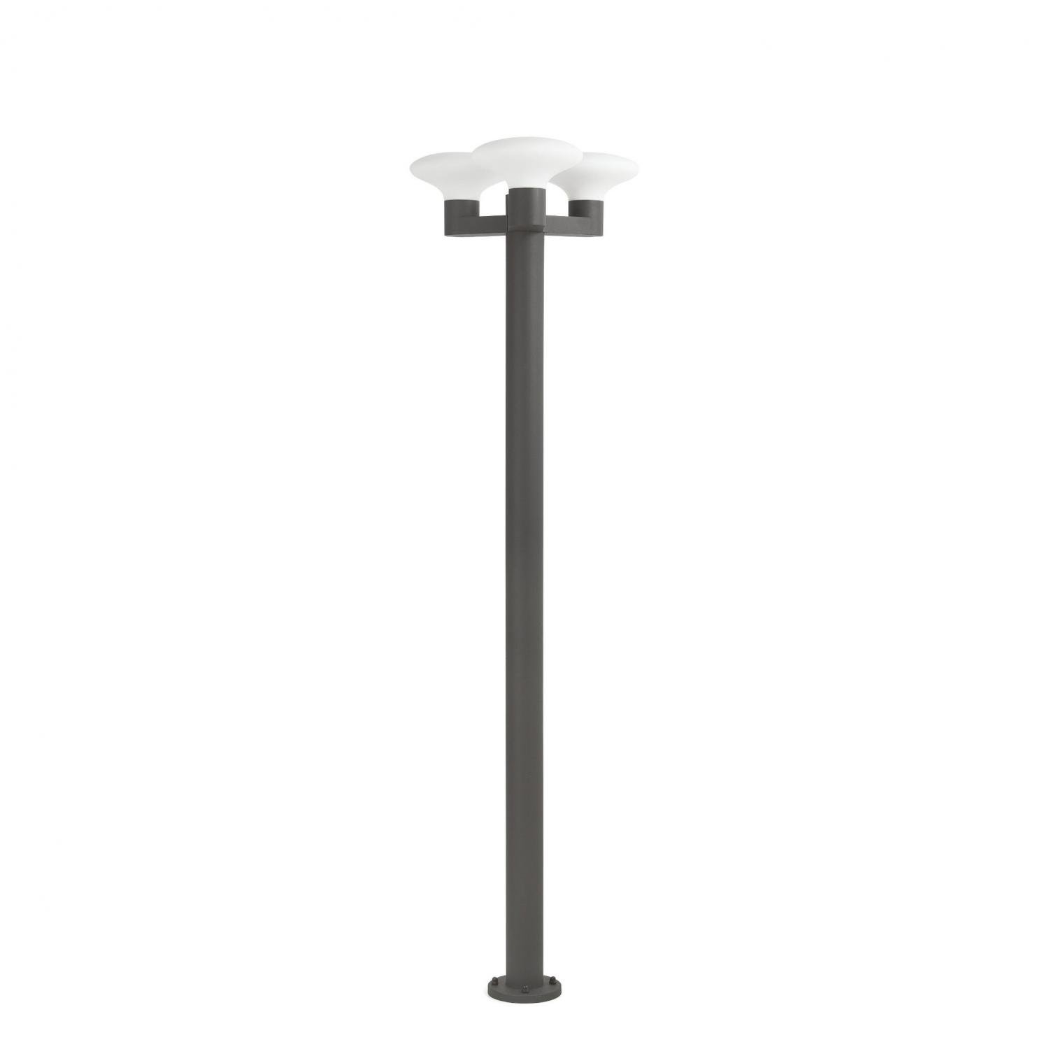 Levně BLUB'S sloupková lampa, tmavě šedá, 3XE27 - FARO