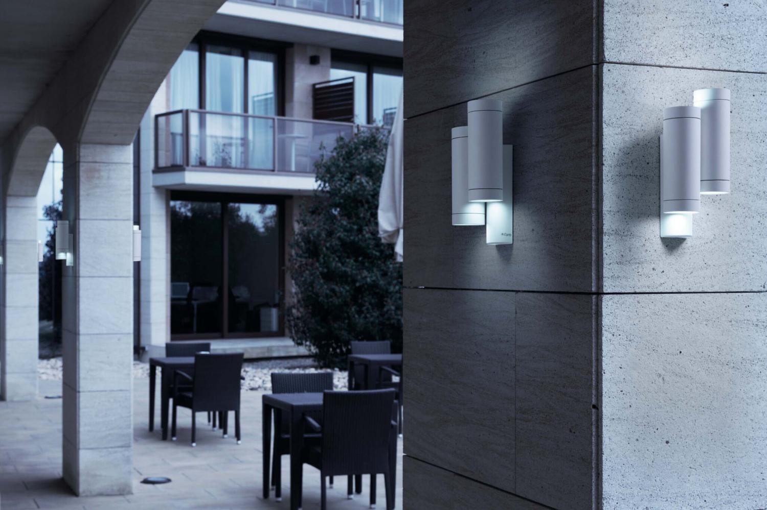 STEPS double nástěnná lampa, bílá, GU10 35W - FARO