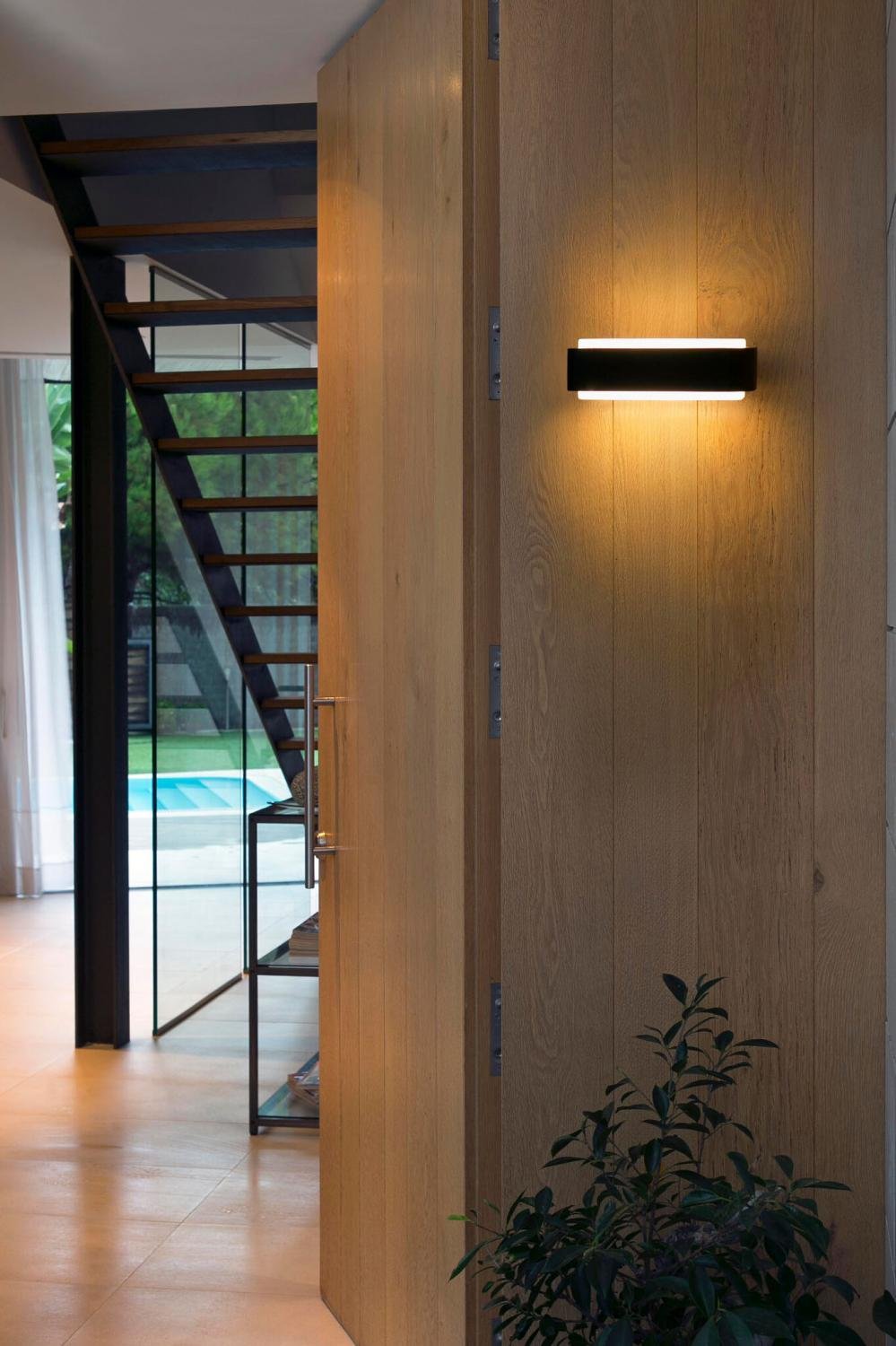 STICKER nástěnná lampa, tmavě šedá - FARO