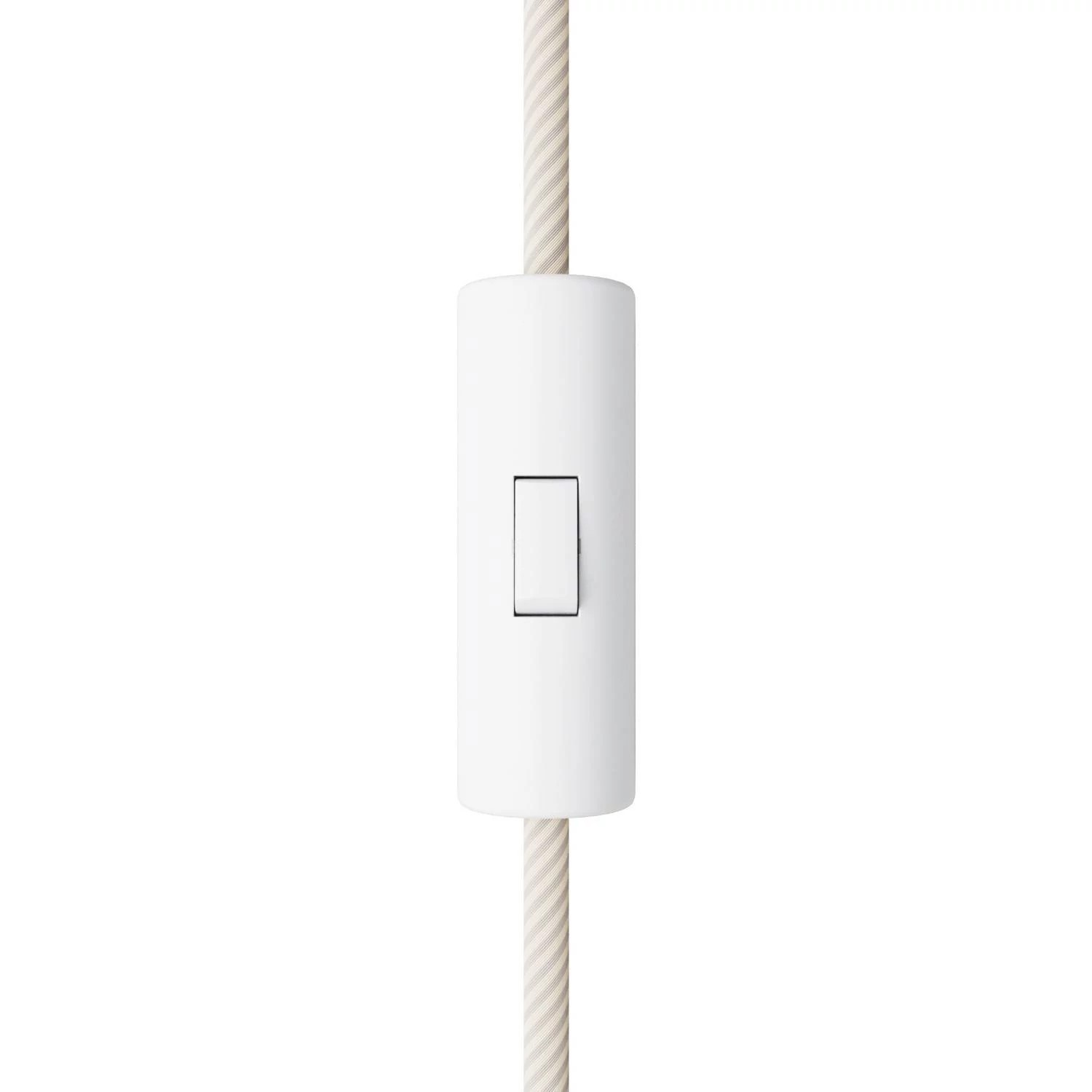 Levně Válcový jednopólový vypínač Creative Cables Barva: Bílá