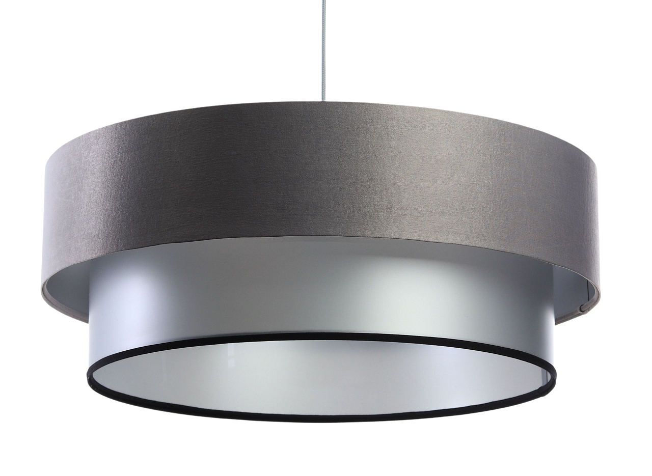 BPS koncept Závěsné svítidlo DUO, 1xE27, ø 50 cm Barva: Šedá-stříbrná