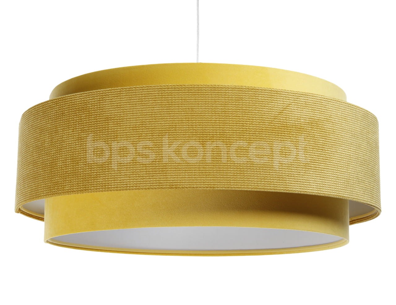 Levně BPS koncept Závěsné svítidlo DOBLO, 1xE27, ø 60 cm Barva: Žlutá