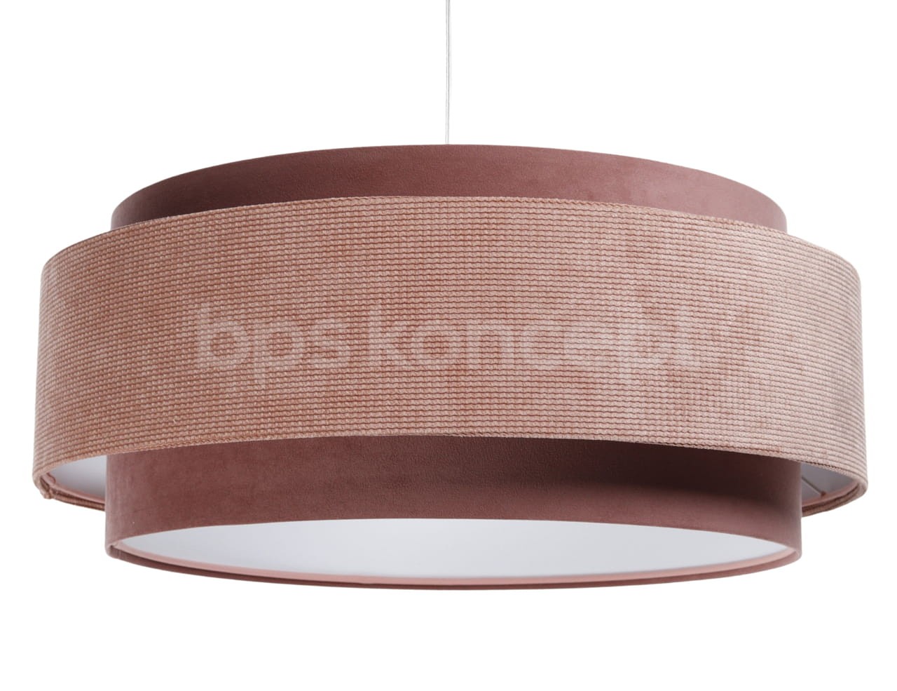 Levně BPS koncept Závěsné svítidlo DOBLO, 1xE27, ø 60 cm Barva: Tmavě růžová