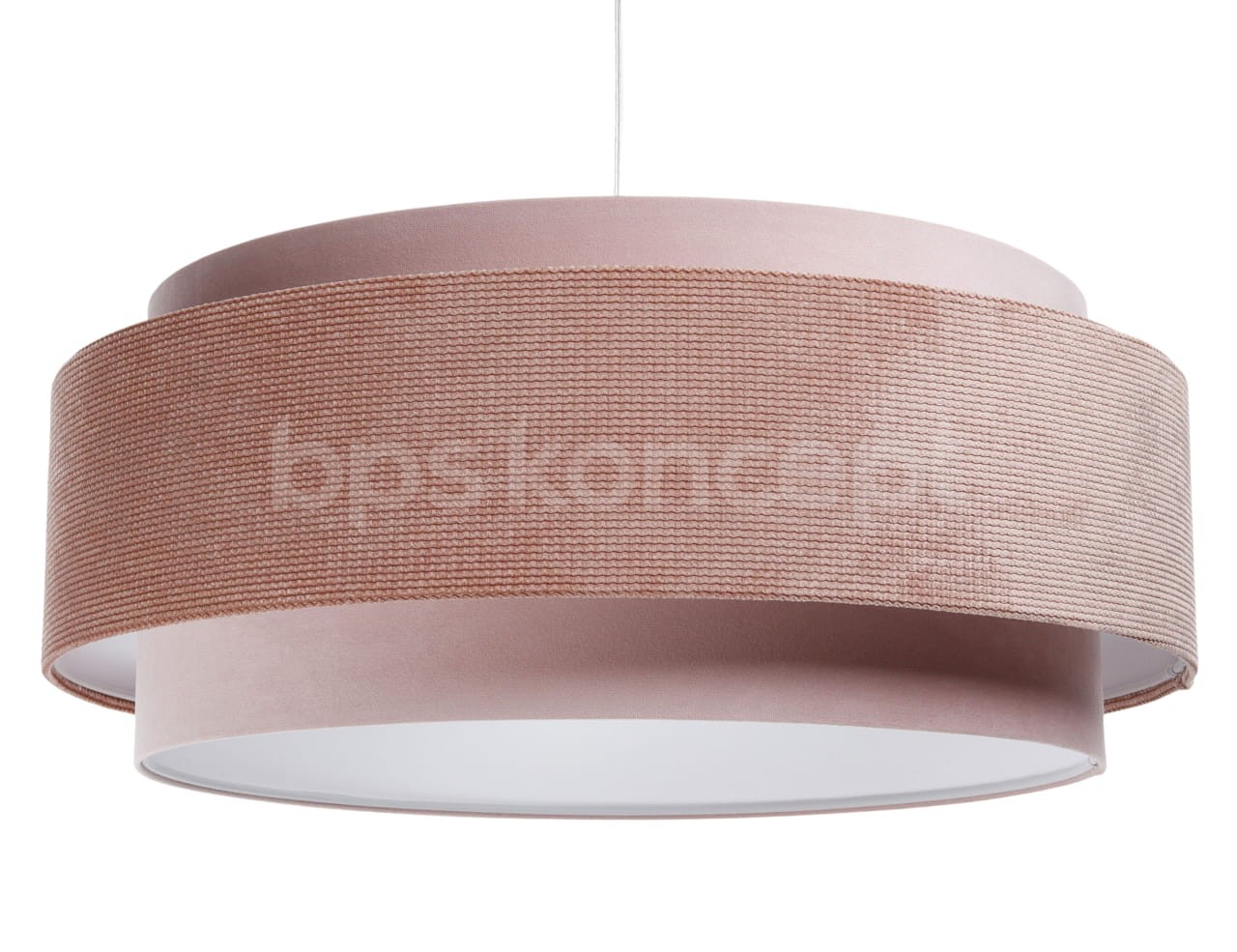 Levně BPS koncept Závěsné svítidlo DOBLO, 1xE27, ø 60 cm Barva: Krémová