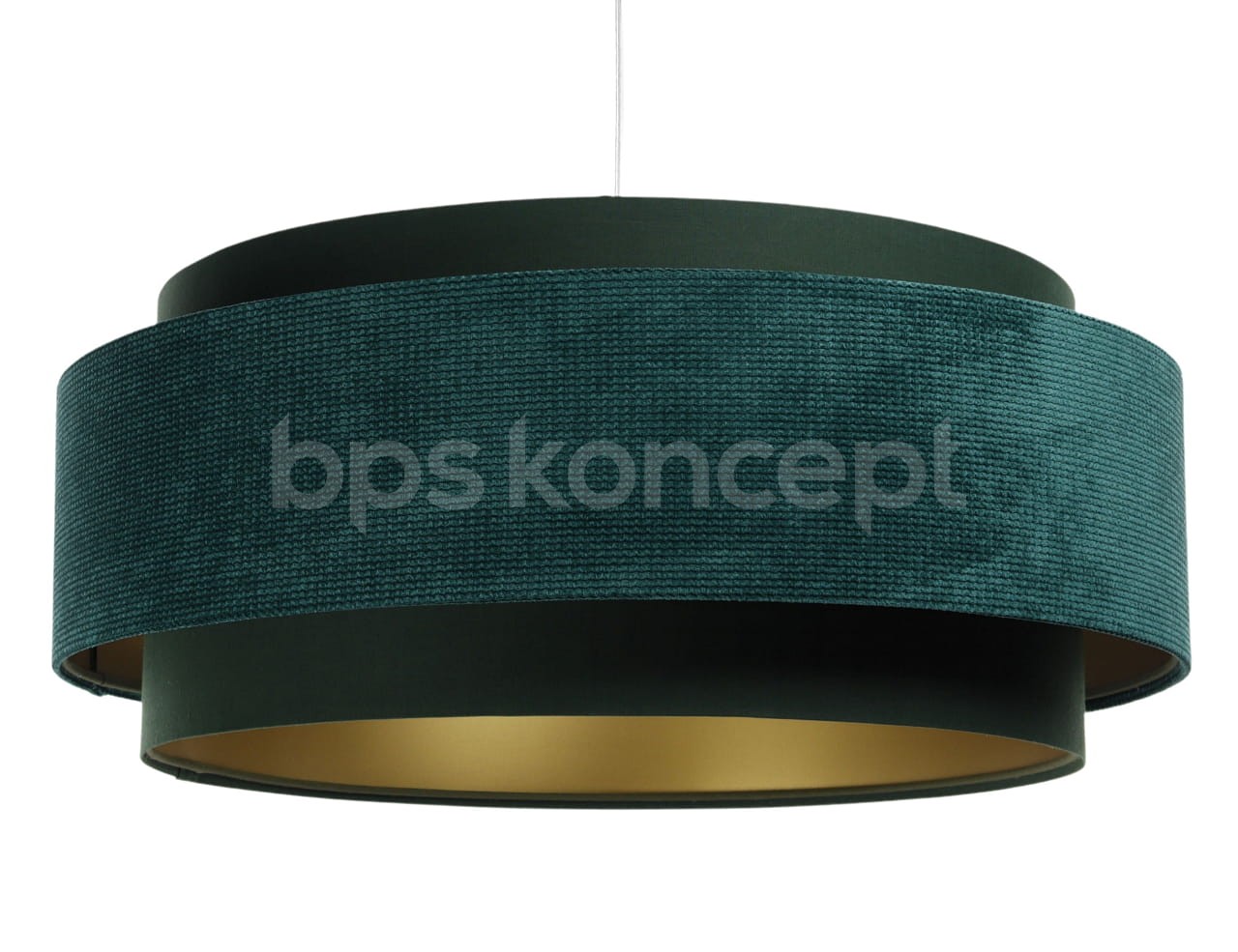 Levně BPS koncept Závěsné svítidlo DOBLO, 1xE27, ø 60 cm Barva: Zelená