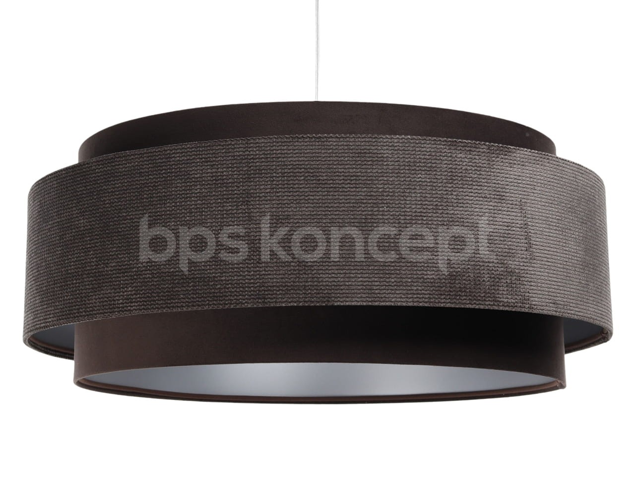Levně BPS koncept Závěsné svítidlo DOBLO, 1xE27, ø 60 cm Barva: Hnědá