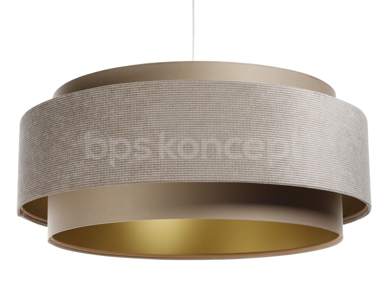 Levně BPS koncept Závěsné svítidlo DOBLO, 1xE27, ø 60 cm Barva: Béžová