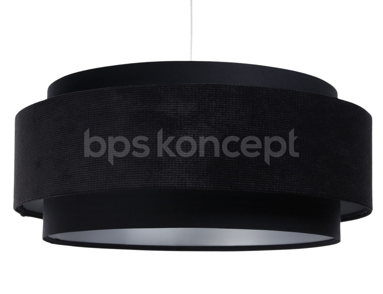 BPS koncept Závěsné svítidlo DOBLO, 1xE27, ø 60 cm Barva: Černá