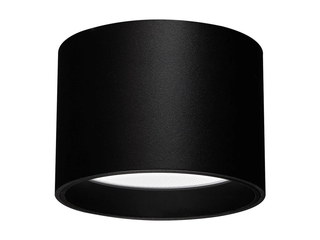 Stropní LED svítidlo MIKRA, Ø 90 mm, IP54 Barva: Černá, Ovládání, řízení: bez stmívání
