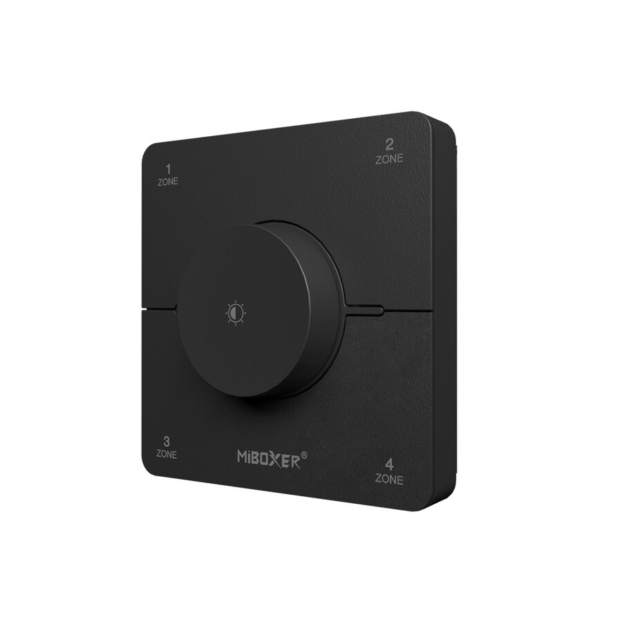 Levně Miboxer Nástěnný ovladač K0S, 4 zónový CCT, 2.4GHz, 2 x AAA Barva: Černá