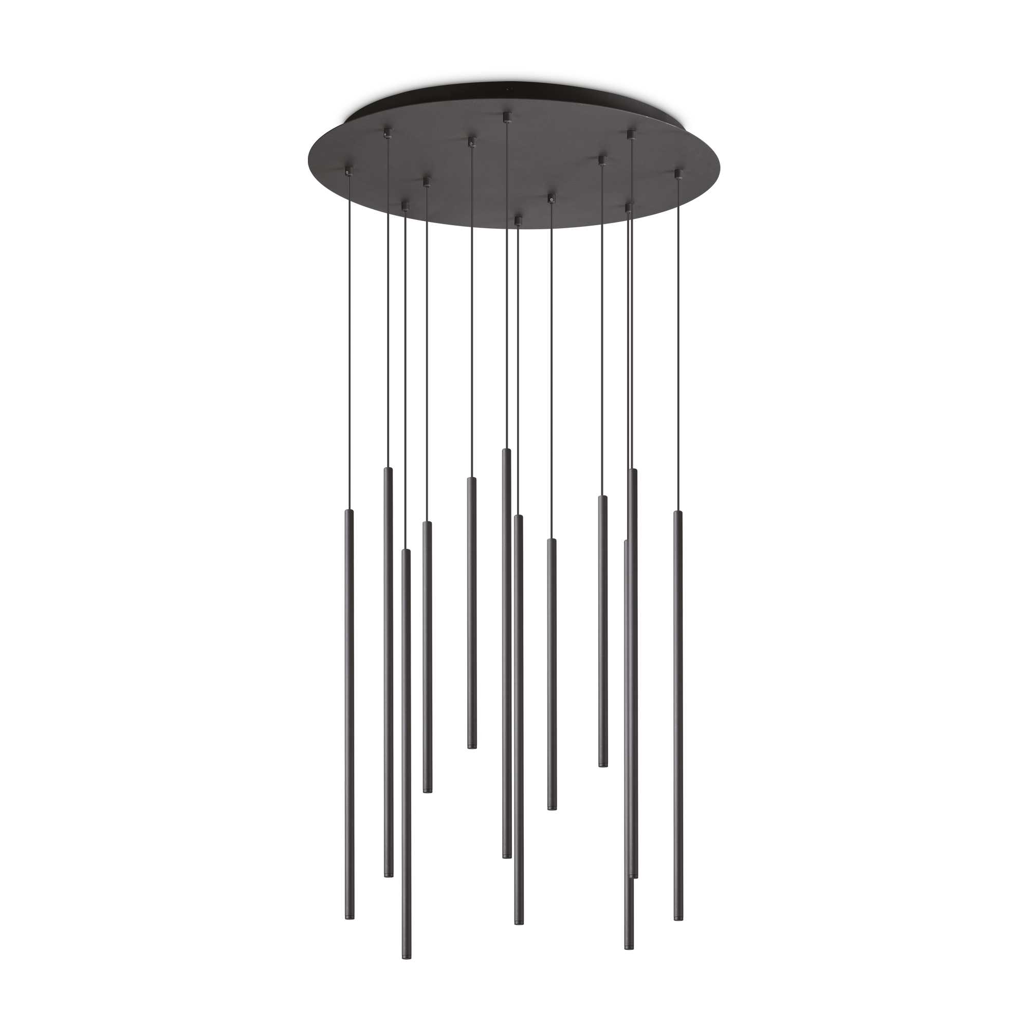 Levně Ideal Lux Závěsné svítidlo FILO SP12 NERO - ROZBALENO