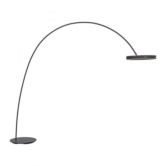 PAULNEUHAUS Stojací lampa PURE Loop-Bow černá 2xLED 20W 2200-5000K