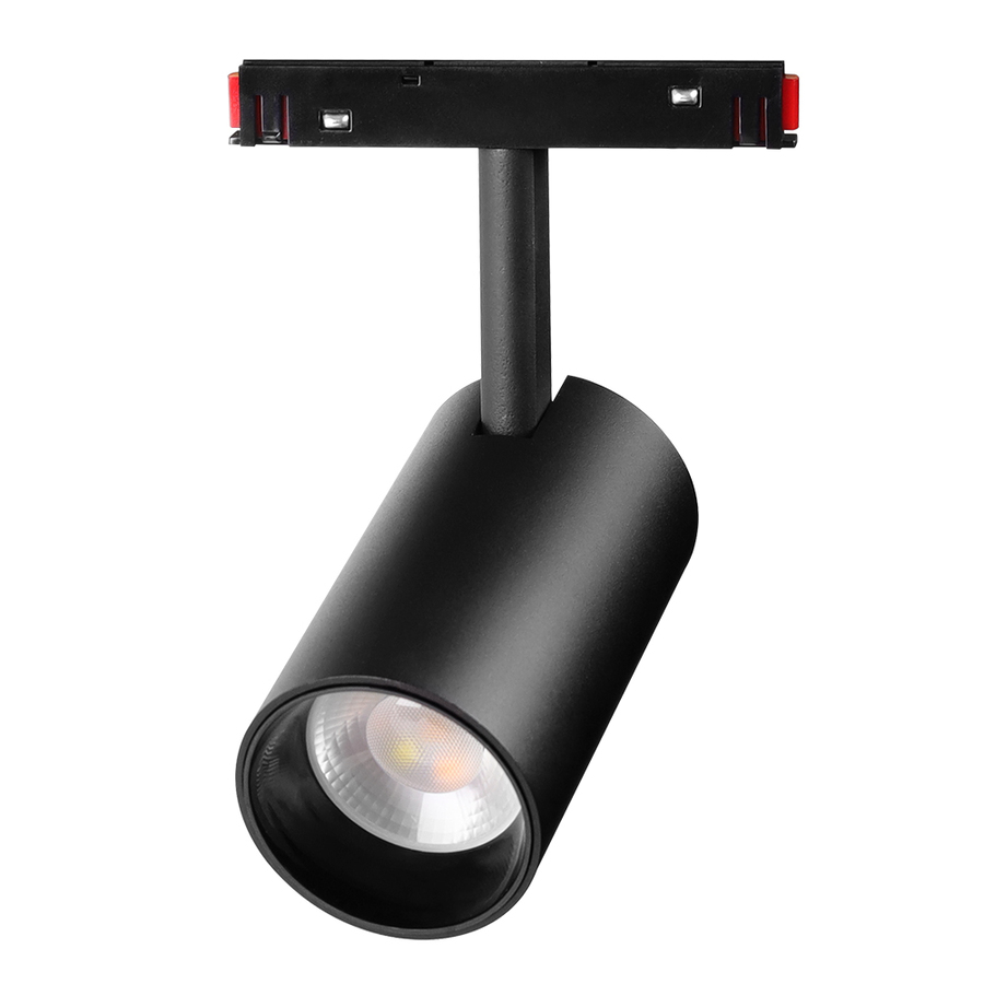 Levně Magnetické track LED nastavitelné svítidlo CCT 6W, černá barva, Zigbee
