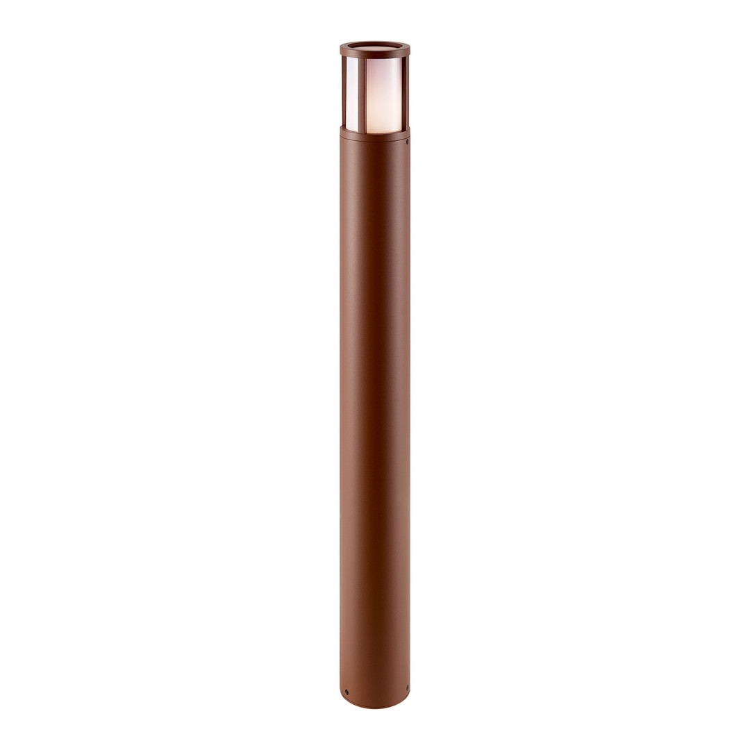Levně DEKOLIGHT Venkovní sloupek Facado kulatý, 100 cm, 1xE27, 20W, IP65 Barva: Rezavá - opálová