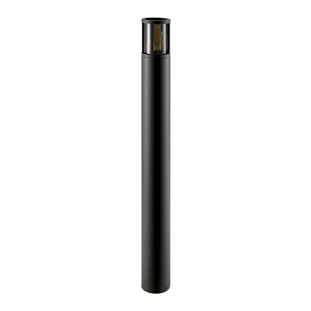 Levně DEKOLIGHT Venkovní sloupek Facado kulatý, 100 cm, 1xE27, 20W, IP65 Barva: Černá - tónovaná