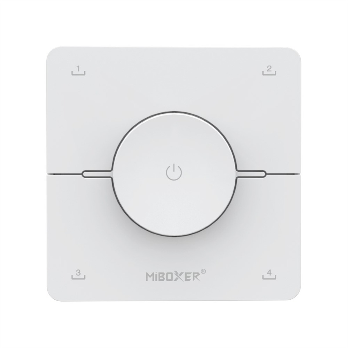 Levně Miboxer Nástěnný ovladač K0, 4 zónový CCT, 2.4GHz, 2 x AAA Barva: Bílá